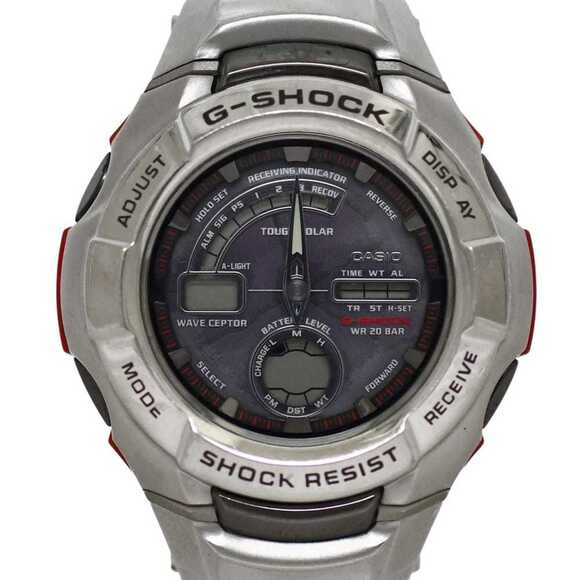 Casio The G Series Watch f-24971 Silver/Purple G-Shock GW-1210J Men's Stainle...